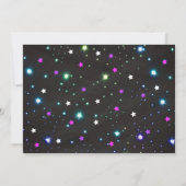 Unicorn Joint Roller Skating Birthday Neon Glow Kaart (Achterkant)