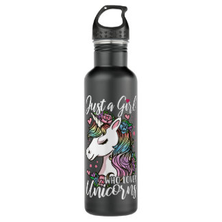 Unicorn Just a Girl Who Loves Unicorns 141 Waterfles