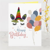 Unicorn Kaart (Gele Bloem)