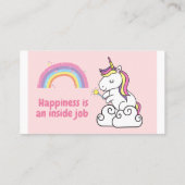 Unicorn-kaart Visitekaartje (Achterkant)