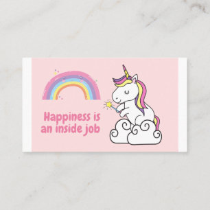 Unicorn-kaart Visitekaartje