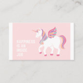 Unicorn-kaart Visitekaartje (Voorkant)