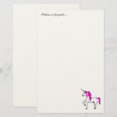 "Unicorn"-kantoorbenodigdheden Briefpapier (Voorkant / Achterkant)