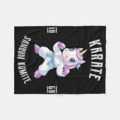 Unicorn Karate - Japanse krijgskunstenaar Fleece Deken (Voorkant (Horizontaal))