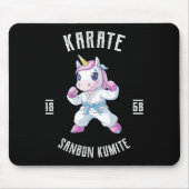 Unicorn Karate - Japanse krijgskunstenaar Muismat (Voorkant)