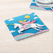 Unicorn Kartonnen Onderzetters (Gebogen)
