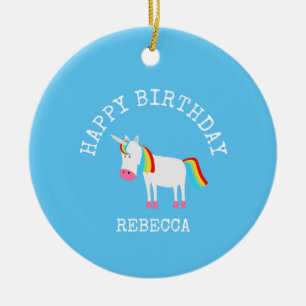 Unicorn Keramisch Ornament
