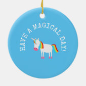 Unicorn Keramisch Ornament (Achterkant)