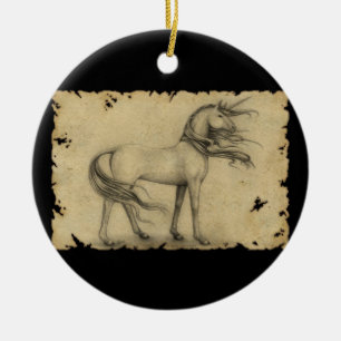 Unicorn Keramisch Ornament