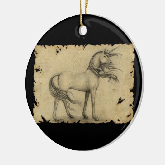 Unicorn Keramisch Ornament (Links)