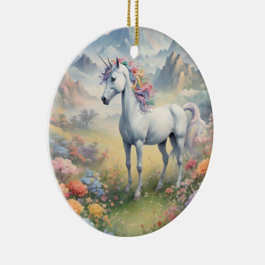 Unicorn Keramisch Ornament (Rechts)