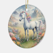 Unicorn Keramisch Ornament (Links)