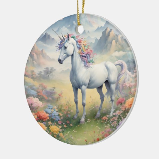 Unicorn Keramisch Ornament (Links)