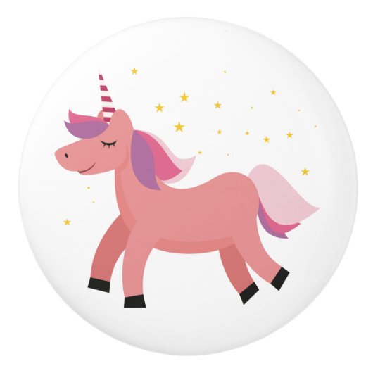 Unicorn Keramische Knop (Voorkant)