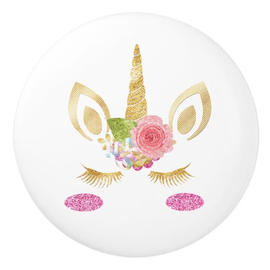 Unicorn Keramische Knop (Voorkant)