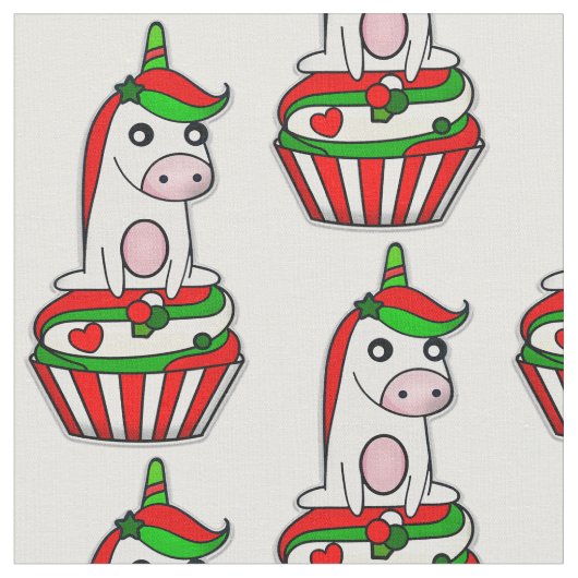 unicorn kerstcaktaart stof (Close Up)