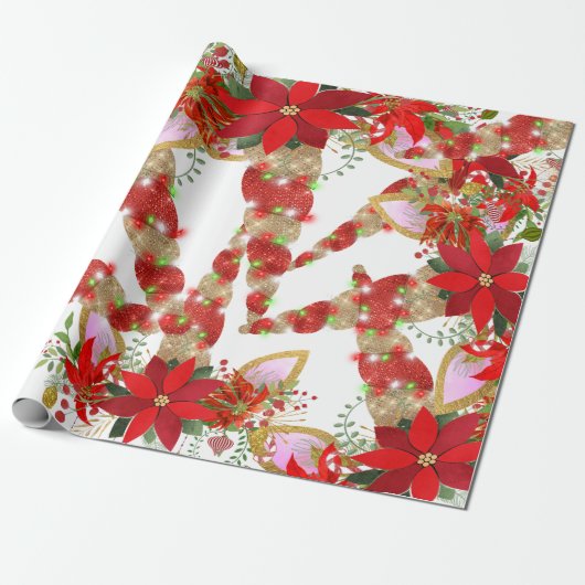 Unicorn kerstFeestdagen White Unicorn Spark VIP Cadeaupapier (Uitgerold)