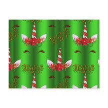 Unicorn Kerstmis Believe Green