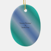 "Unicorn Kerstmis" Keramisch Ornament (Achterkant)