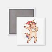 unicorn kerstmis magneet (Voorkant / Achterkant)