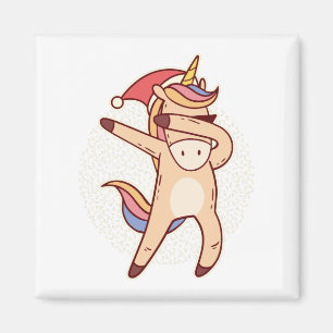 unicorn kerstmis magneet