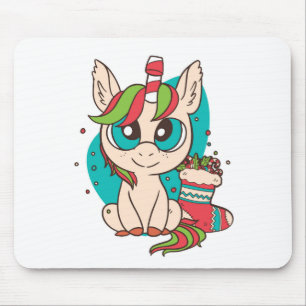 Unicorn Kerstmis Muismat