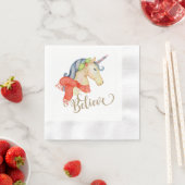 Unicorn Kerstmis Napkin Servet (Insitu)