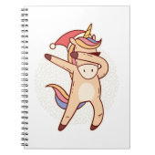 unicorn kerstmis notitieboek (Voorkant)