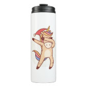 unicorn kerstmis thermosbeker (Voorkant)