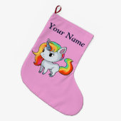 Unicorn kerststaart grote kerstsok (Voorkant (Hangend))