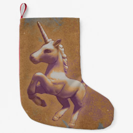 Unicorn kerststaart (metalen lavender) kleine kerstsok