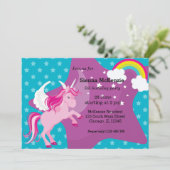 Unicorn * KIES uw achtergrondkleur Kaart (Staand voorkant)