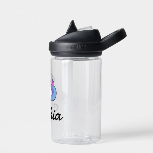 Unicorn Kinder Name Personalized School Waterfles (Links)