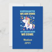 Unicorn Kindergarten Afstuderen 1e graad Kaart (Voorkant)