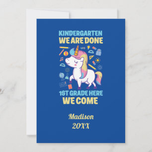 Unicorn Kindergarten Afstuderen 1e graad Kaart