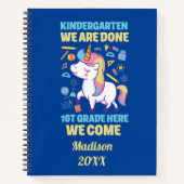 Unicorn Kindergarten Afstuderen 1e graad Notitieboek (Voorkant)
