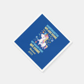 Unicorn Kindergarten Afstuderen 1e graad Servet (Hoek)