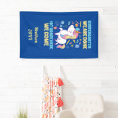 Unicorn Kindergarten Afstuderen 1e graad Spandoek (Insitu)