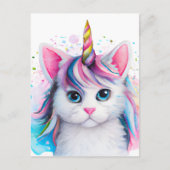Unicorn Kitten Briefkaart (Voorkant)