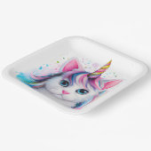 Unicorn Kitten Papieren Bordje (Gebogen)