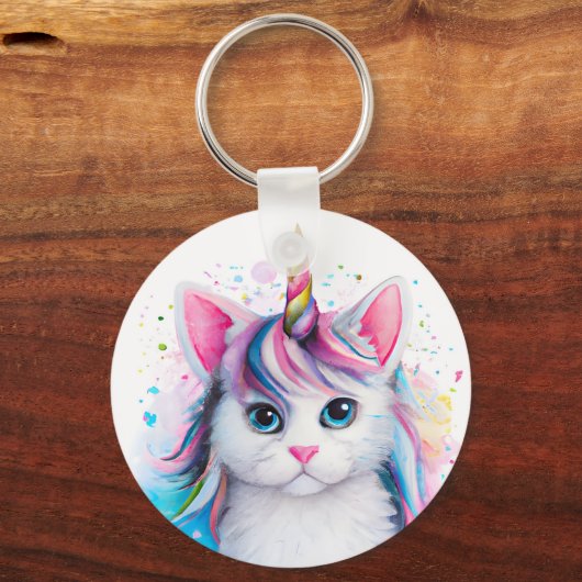 Unicorn Kitten Sleutelhanger (Voorkant)