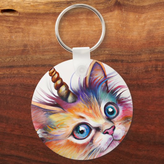 Unicorn Kitten Sleutelhanger (Voorkant)