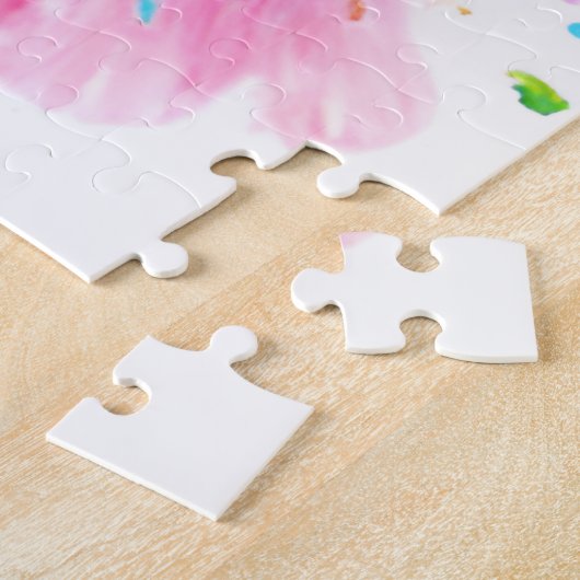 Unicorn Kitten Waterverf Legpuzzel (Zijkant)