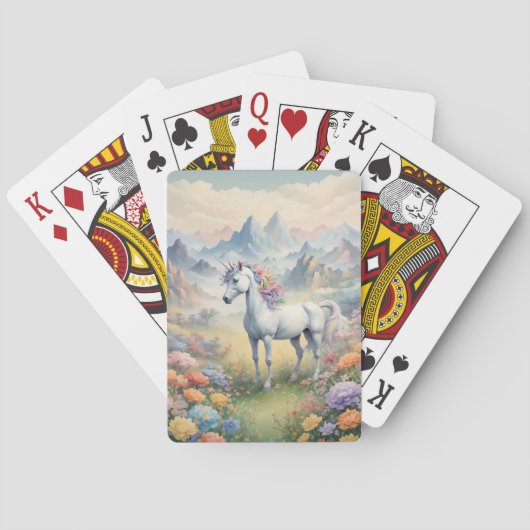 Unicorn Klassieke speelkaarten (Achterkant)