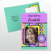 Unicorn kleuren faux wood toevoegen foto 18e verja kaart