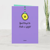 Unicorn kleuren faux wood toevoegen foto 18e verja kaart (Achterkant)