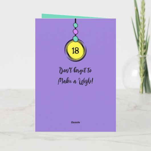 Unicorn kleuren faux wood toevoegen foto 18e verja kaart (Achterkant)