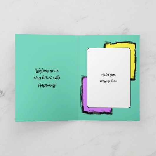 Unicorn kleuren faux wood toevoegen foto 18e verja kaart (Binnen)