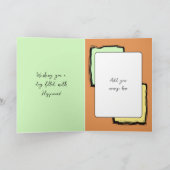 Unicorn kleuren faux wood toevoegen foto 50e verja kaart (Binnen)