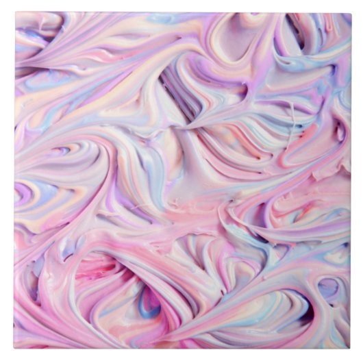 Unicorn-kleuren Tegeltje (Voorkant)